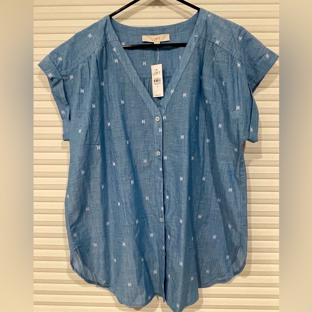 Loft short-sleeve button-up